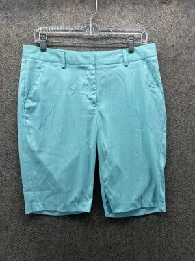 Greg Norman Shorts Womens 6 Blue Bermuda Stretch Golf Chino Casual Summer